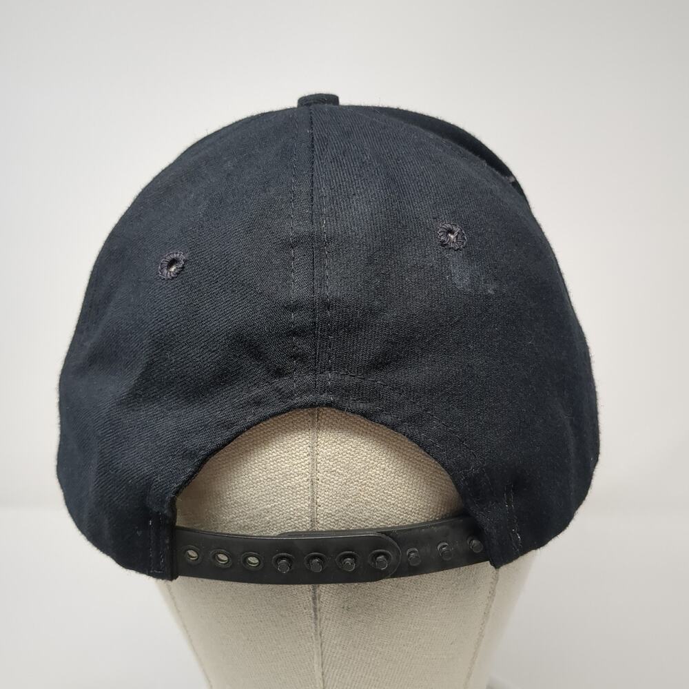 Editel Snapback Hat Solid Black Large Adjustable … - image 6